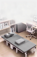 Lit utilitaire extérieur pliant-Portable peu encombrant et pratique pour une utilisation polyvalente Design métallique moderne