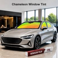Película para Ventanas con Diseño de Flor de Crabapple, Efecto Camaleón de Alta Calidad, Tinte para Parabrisas con Cambio de Color