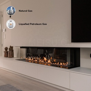 เตาแก๊ส MEISU.CH แบบประหยัดพลังงาน ไม่ต้องใช้ปล่องระบายควัน ไร้ควัน มองเห็นเปลวไฟได้ ติดตั้งแนวตั้ง - Product Image 2