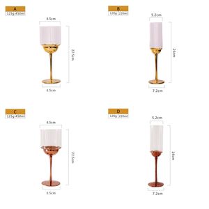 Verre à vin, brandy et whisky de luxe en cristal transparent de haute qualité avec long pied – Collection classique de verres blancs et rouges pour restaurant - Product Image 2
