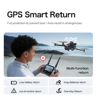 Drone GPS GT60 avec caméra 4K, pliable, WiFi, quadricoptère RC, OEM ODM, vente en gros, 500m, 25min, moteur sans balais, mini-drone, prix d'usine