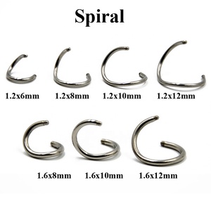 100 יח'\חבילה חוט חיצוני נירוסטה החלפת בסיסי פירסינג אבזר משקולת Labret מעגלי כדור קון גוף אבזר - Product Image 4