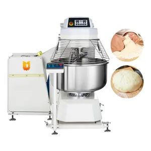 Gran 80 litros 100Kg harina de trigo chino Donuts Tortilla galleta máquina mezcladora de masa espiral tortilla mezclador de masa para Sudáfrica