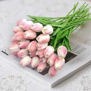 Venta al por Mayor de Tulipanes Artificiales de PU Ecológicos y Duraderos, Flores Hidratantes Hechas a Mano para Acción de Gracias, Navidad y Graduación - Product Image 4