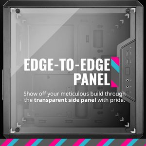 定制电脑机箱 MasterBox <span class=keywords><strong>Q300L</strong></span> 全塔式 Micro-ATX 磁性设计防尘过滤器 透明亚克力侧板 - Product Image 6