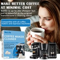 Tabletas Limpiadoras y Desincrustantes para Cafeteras con Certificación FDA y CE, Tabletas para Limpiar y Desincrustar Cafeteras
