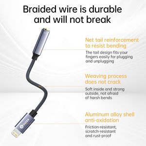 Adaptateur pour casque <span class=keywords><strong>iPhone</strong></span> Biaze, convertisseur auxiliaire femelle 3,5 mm compatible avec <span class=keywords><strong>iPhone</strong></span> 14/13/12/11 Full Series/<span class=keywords><strong>SE</strong></span>/X/XR/XS/8 - Product Image 2