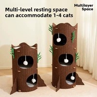 Lit pour chat, arbre à chat multi-niveaux toutes saisons, niche pour chat, griffoir pour chat, abri, lit pour chat en feutre multicouche