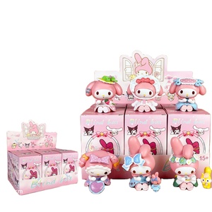 Figuras Mini Kawaii Melody en Atuendo de Sirvienta, Cajas Sorpresa, Kuromis en Pijama, Juguetes de PVC para Decoración, Adornos para Pasteles Sanrio, Halloween - Product Image 1