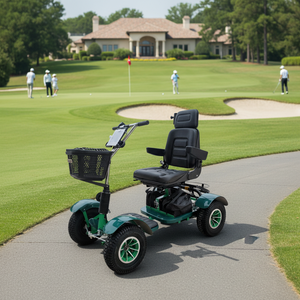 Carrito de <span class=keywords><strong>Golf</strong></span> Eléctrico J08/Buggy para 1 Persona con Discapacidad, Motor de 1000W, Controlador Curtis, Marco de Acero, Batería de Litio de 24v, 4 Ruedas, 14KM/H - Product Image 1