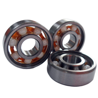 Rodamiento de Bolas de Ranura Profunda Híbrido de Cerámica MTZC 608, 8x22x7mm, Si3N4, Nitruro de Silicio, Acero Cromado, Alta Velocidad, para Motor de Husillo, OEM