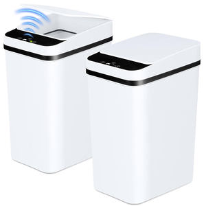 <span class=keywords><strong>Cubo</strong></span> de <span class=keywords><strong>Basura</strong></span> Impermeable para Baño, Papelera de Inducción PARA EL Hogar, para Cocina, Uso Comercial, Plástico, Inteligente, 12L - Product Image 1