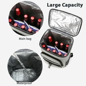 New Arrivals Portable Ice Beer Soft Leakproof Custom Logo Printed Outdoor Camping Lunch Picnic Insulated <b>Cooler</b> <b>Backpack</b> Bag - Product Image 2
