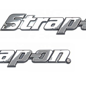 מדבקת רכב תלת-ממדית בצבע כרום עם לוגו שחור, מדבקה עצמית, סמל, תג, פלסטיק, מדבקות לרכב, מדבקות לקופסת כלים - Product Image 4