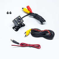 Uckazy-cámara de visión trasera Universal para coche, videocámara de estacionamiento de respaldo, 4 LED, visión nocturna, impermeable, gran angular de 170 grados, imagen HD a Color