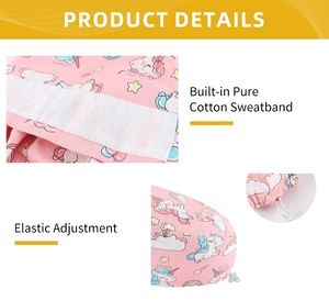 Chapeau de chirurgien en coton imprimé pour infirmières et médecins, respirant, réutilisable, chapeau de travail médical, motifs personnalisés, hôpital privé, OEM - Product Image 5