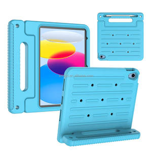 เคส HGD ดีไซน์ใหม่สำหรับ iPad 11 นิ้ว รุ่น A16 และ iPad รุ่นที่ 10 ขนาด 10.9 นิ้ว เคสซิลิโคนกันกระแทกสำหรับเด็ก พร้อมขาตั้ง - Product Image 1