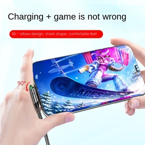 66Wゲームエルボーハンドツアータイプ<span class=keywords><strong>C</strong></span>データライン6A高速充電ブレイドシールド付きTPEジャケットiPhoneサメエルボーデータ転送用 - Product Image 5