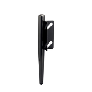 Stainless Steel Tapered Furniture Leg Gun Black For Bed Easy Installation Scandinavian Style Hardware Accessory - Product Image 1