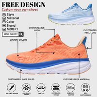 Chaussures de course légères pour hommes, respirantes, en mesh, avec semelle intermédiaire EVA rebondissante, amortissantes, baskets décontractées, logo personnalisé OEM, vente en gros