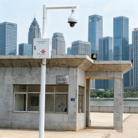 Poteau de sécurité urbain intelligent en acier inoxydable 304 galvanisé à chaud, étanche, octogonal, résistant au vent jusqu'à 200 km/h