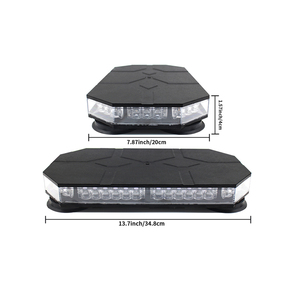 Feux stroboscopiques LED pour toit de véhicule, haute visibilité, avertissement de sécurité d'urgence, mini barre lumineuse LED avec base magnétique - Product Image 6
