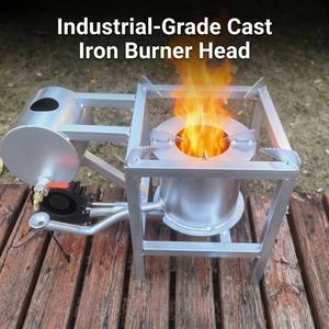 Réchaud portable multi-combustibles robuste pour camping en extérieur, brûleur à huile haute puissance, cuisinière de pique-nique, brûleur de cuisine industrielle - Product Image 3