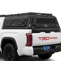 Hard-top en aluminium robuste pour camionnette, pliable manuellement, trois portes, étanche, verrouillable, couvre-benne utilitaire