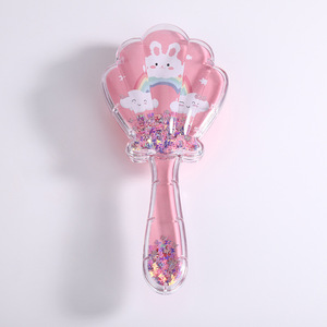 OT Elling Lovely, reative ranransparent Hell Hape Air Rush ITH equequines o irirls stustom atteratlin etangling Hairbrush - Product Image 3