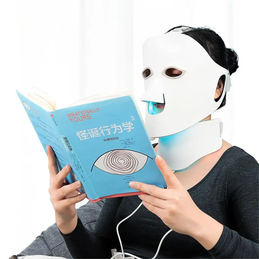 led face mask realistic silicon wrinkle removal face mask silicone realistic woman mask face