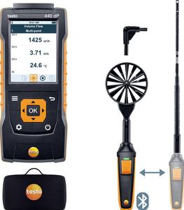 Nuevo Instrumento de Medición de Velocidad del Aire y Calidad del Aire Interior Testo 440dp, Incluye Sensor Diferencial 0560 4402 - Product Image 5