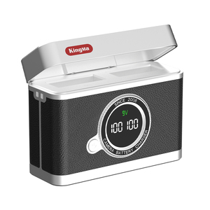 Kingma กล่องเก็บชาร์จแบบสองช่องสำหรับแบตเตอรี่ LP-E12ที่เข้ากันได้กับ <span class=keywords><strong>Canon</strong></span> M50 M50II <span class=keywords><strong>M100</strong></span> SX70HS EOS100D M200 - Product Image 1