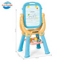 Nouveau tableau d'écriture magnétique intelligent de luxe pour enfants 2 en 1, ensemble table et chaise de dessin