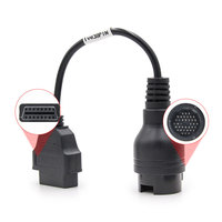 Adaptateur OBD2 Linkyou pour camion, connecteur 30/38 broches, 16 broches, outil de diagnostic automobile, analyseur de moteur, câble d'extension 12-24V, garantie 1 an