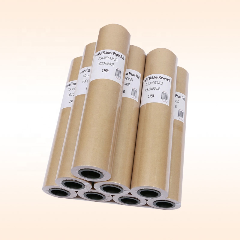 Plain Brown Kraft Wrapping Paper Roll