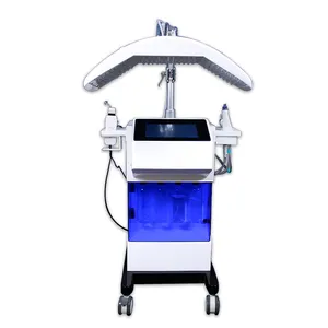 Alta Qualidade 8 em 1 DermabrasionFace Care Spa Máquina terapia de fótons Bio Tecnologia Pele Hidratante Oxigênio Jet Beauty Machine