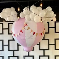 Ballon gonflable à air chaud de PVC de ballon accrochant gonflable de partie extérieure demi accrochant pour la décoration