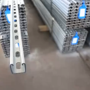 Besca Trở Lại Trở Lại Đôi <span class=keywords><strong>Strut</strong></span> Kênh <span class=keywords><strong>Strut</strong></span> C Kênh HDG Mạ Kẽm Kênh Thép Unistrut Unicanal Canales De Puntal - Product Image 3