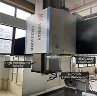 Centre d'usinage à portique fixe CNC NEWAY PM d'occasion, fraiseuse à portique robuste avec vérin carré
