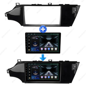 Baidayu Android 9 inch có thể thu vào màn hình GPS Stereo Xe đa phương tiện đơn vị đứng đầu phổ quát phù hợp cho TOYOTA Avalon 2013 LHD UV đen - Product Image 5