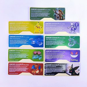 Set di 12 etichette adesive per console Nintendo GBA SP Game Boy Advance SP - Product Image 6