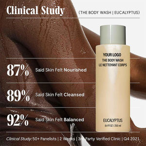 Gel Douche Hydratant Profond Parfumé Soin Corporel Hydratant Parfum Fraise Huile Pure d'Eucalyptus Nourrissant Exfoliant - Product Image 4
