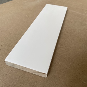 Molduras Modernas para Decoración de Interiores, Rodapié de Pino Blanco Imprimado FJ, Moldura de Zócalo, Tablero S4S, Moldura Plana de Madera - Product Image 3