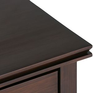 DB Artisan Russet Mesita de noche inteligente marrón Mesita de noche de diseño moderno con carga inalámbrica Madera de pino maciza para apartamentos - Product Image 3
