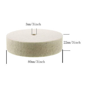 2 "3" 4 "5" 6 "7" 8 "pollici gioielli abrasivi in feltro di lana lucidare ruote lucidanti per smerigliatrice da banco - Product Image 3
