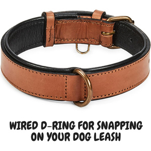 Manufacturer Wholesale Custom Logo Print Modern Adjustable Leather Dog <b>Collar</b> - Product Image 3