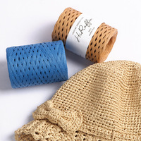 50g/seau bricolage chapeau de paille fil tressé fil de raphia en coton