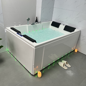 Bañera de Hidromasaje de Lujo Acrílica Blanca para Interiores, Modelo 2025, Independiente, con Ondas de Surf, para SPA - Product Image 6