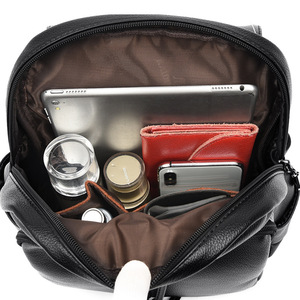 Women <b>Backpack</b> Fashion Design High Quality PU Leather Female <b>School</b> Bag Multifunction <b>Large</b> Capacity Travel <b>Backpacks</b> - Product Image 5