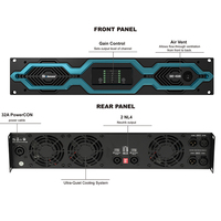 Amplificateur de musique pour subwoofer SR2-4500 4 ohms 2 x 8000W, amplificateur de haut-parleur haut de gamme chinois avec support de montage en rack